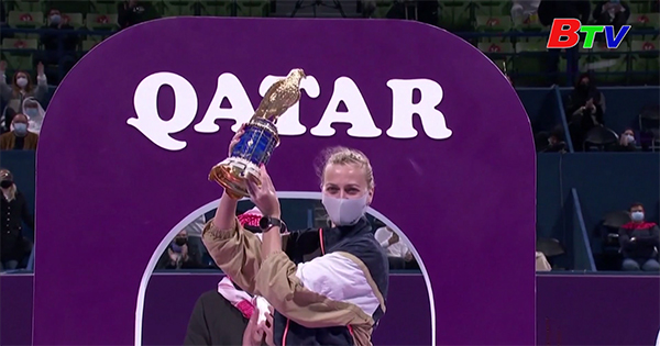 Petra Kvitova vô địch Giải quần vợt Qatar mở rộng 2021