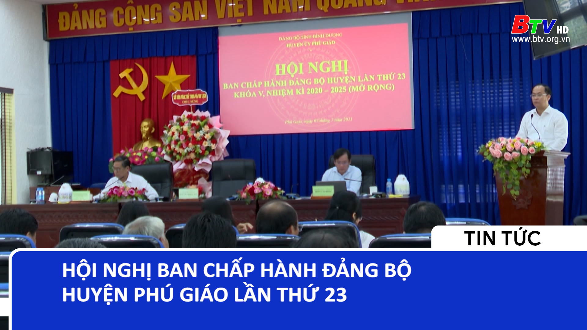 Hội nghị Ban chấp hành Đảng bộ huyện Phú Giáo lần thứ 23