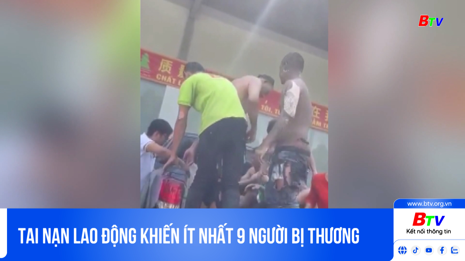 Tai nạn lao động khiến ít nhất 9 người bị thương