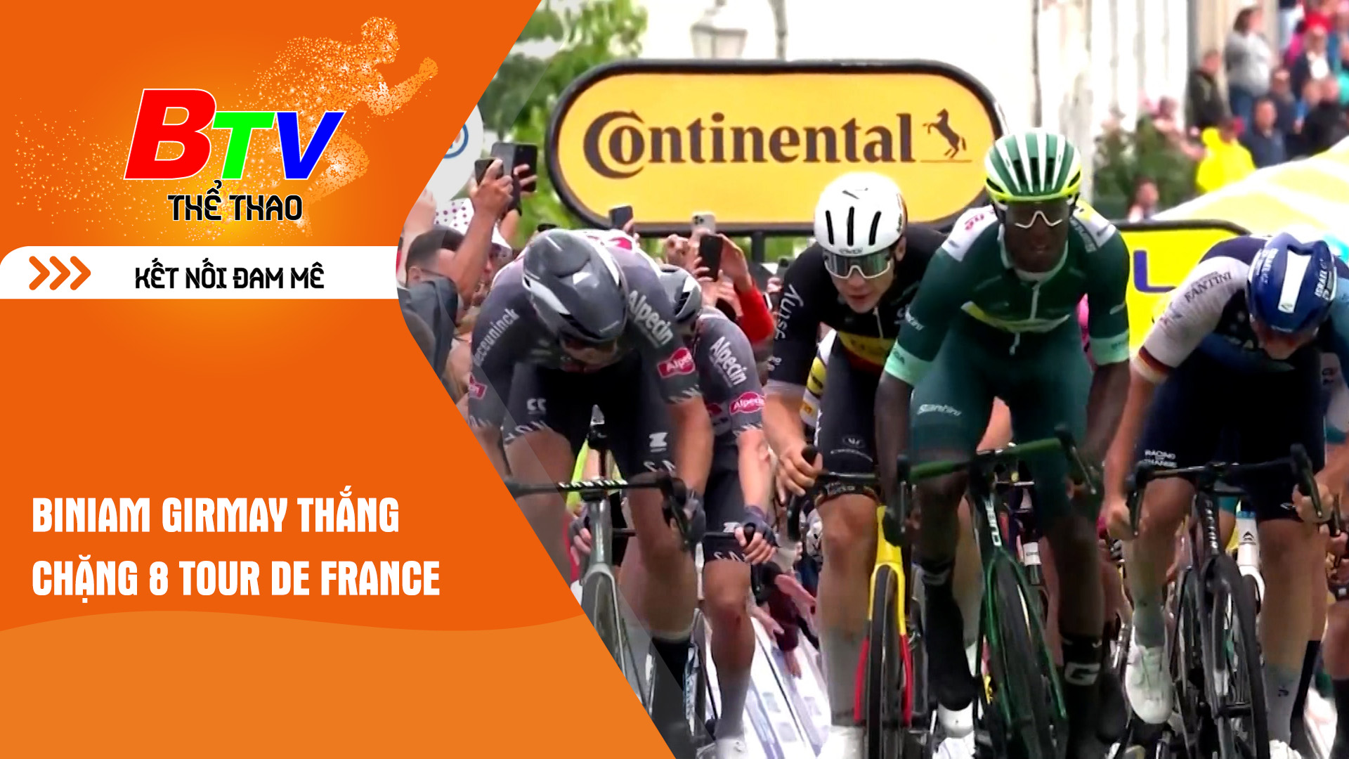 Biniam Girmay thắng chặng 8 Tour de France | Tin Thể thao 24h	