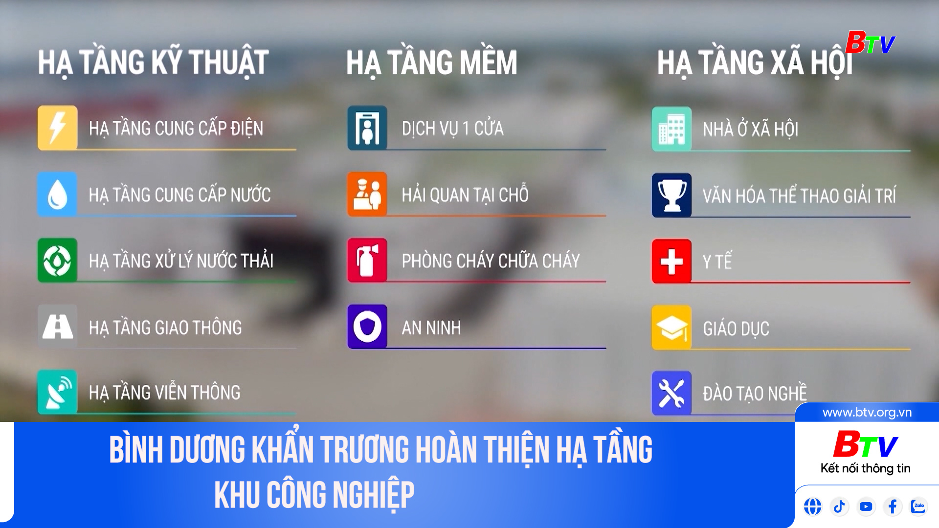 Bình Dương khẩn trương hoàn thiện hạ tầng khu công nghiệp