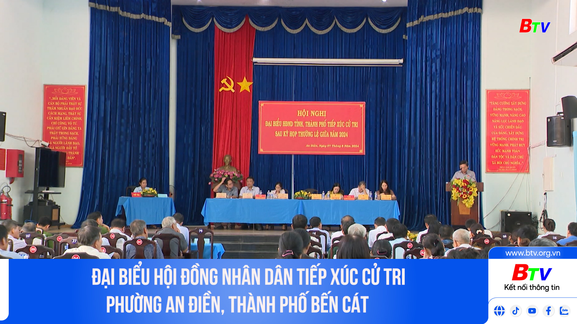 Đại biểu Hội đồng nhân dân tiếp xúc cử tri phường An Điền, thành phố Bến Cát