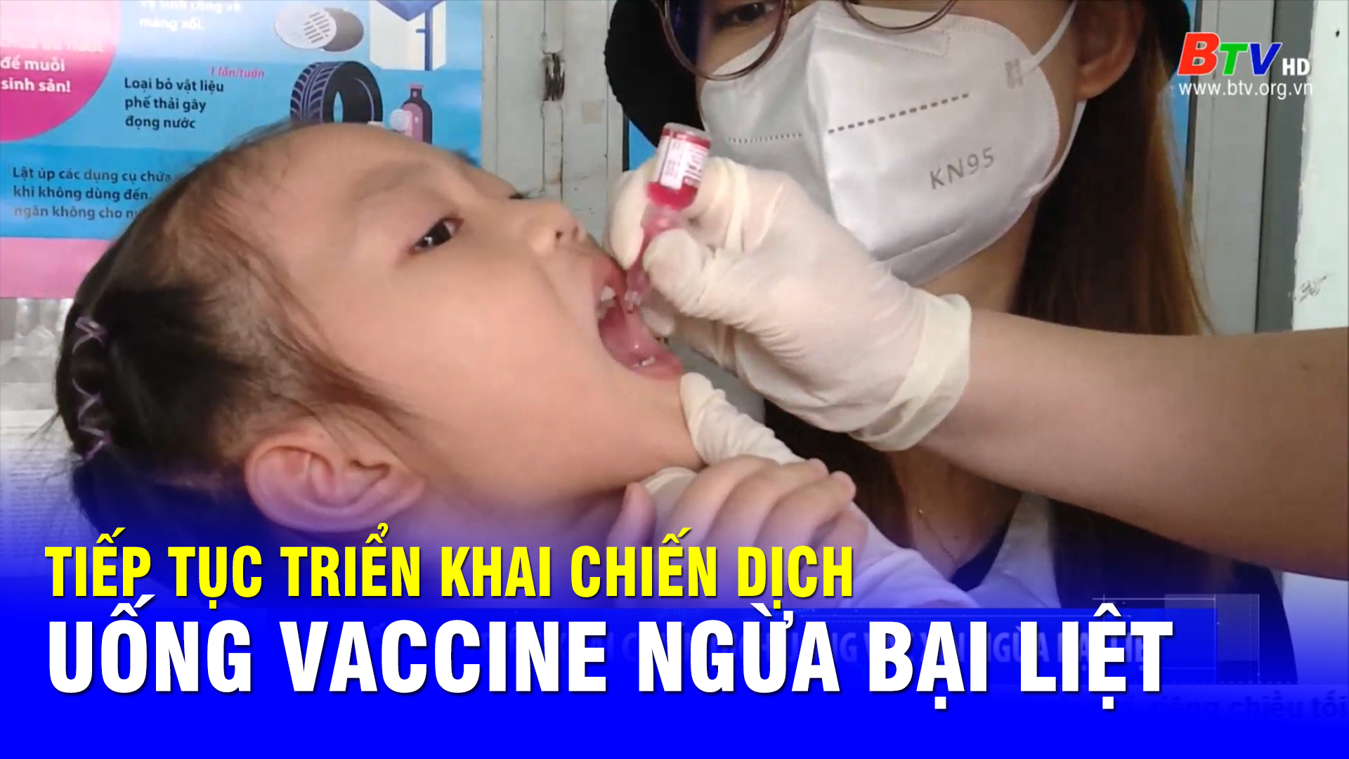 Tiếp tục triển khai chiến dịch uống vaccine ngừa bại liệt