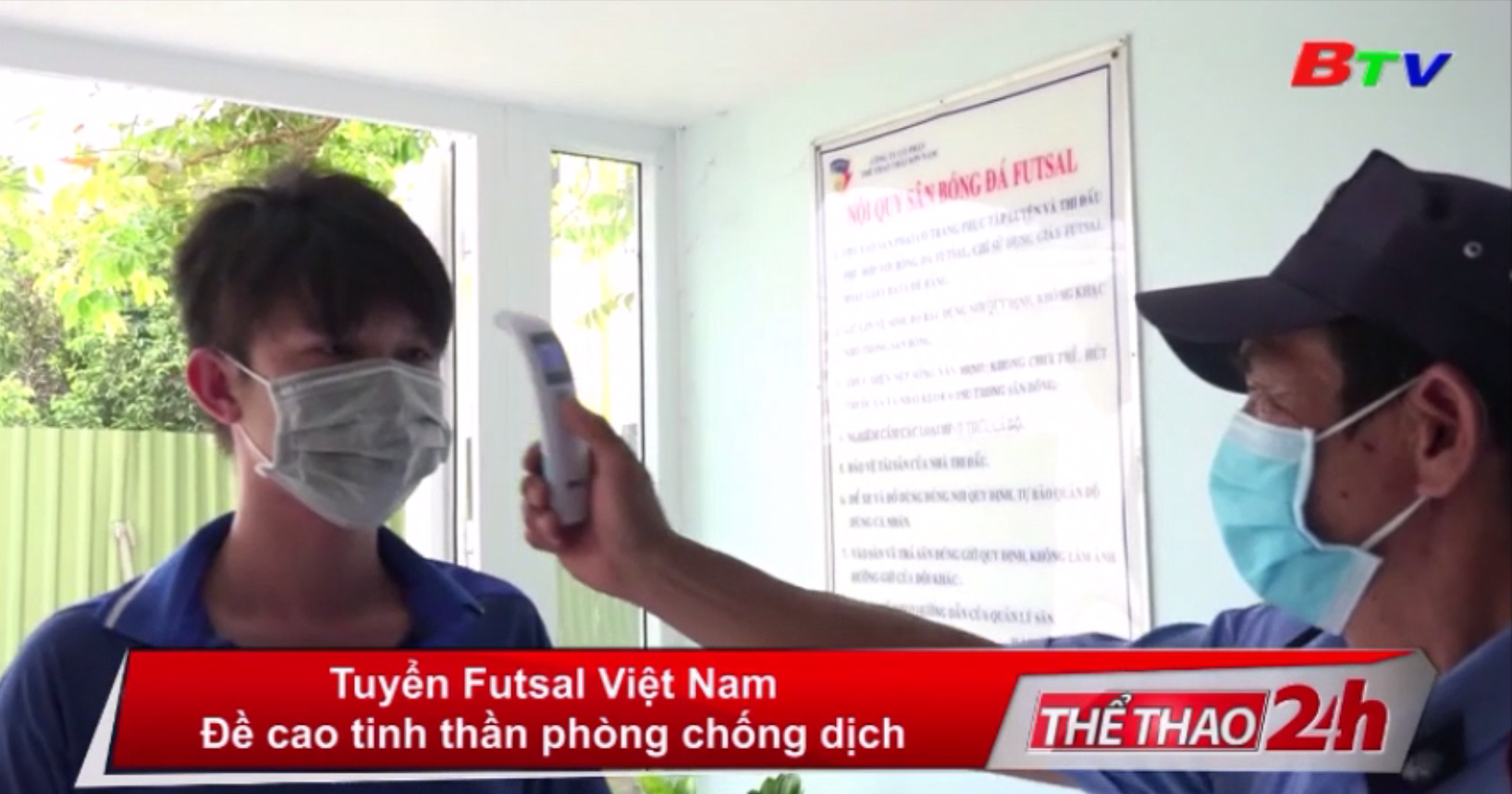 Tuyển Futsal Việt Nam đề cao tinh thần phòng chống dịch