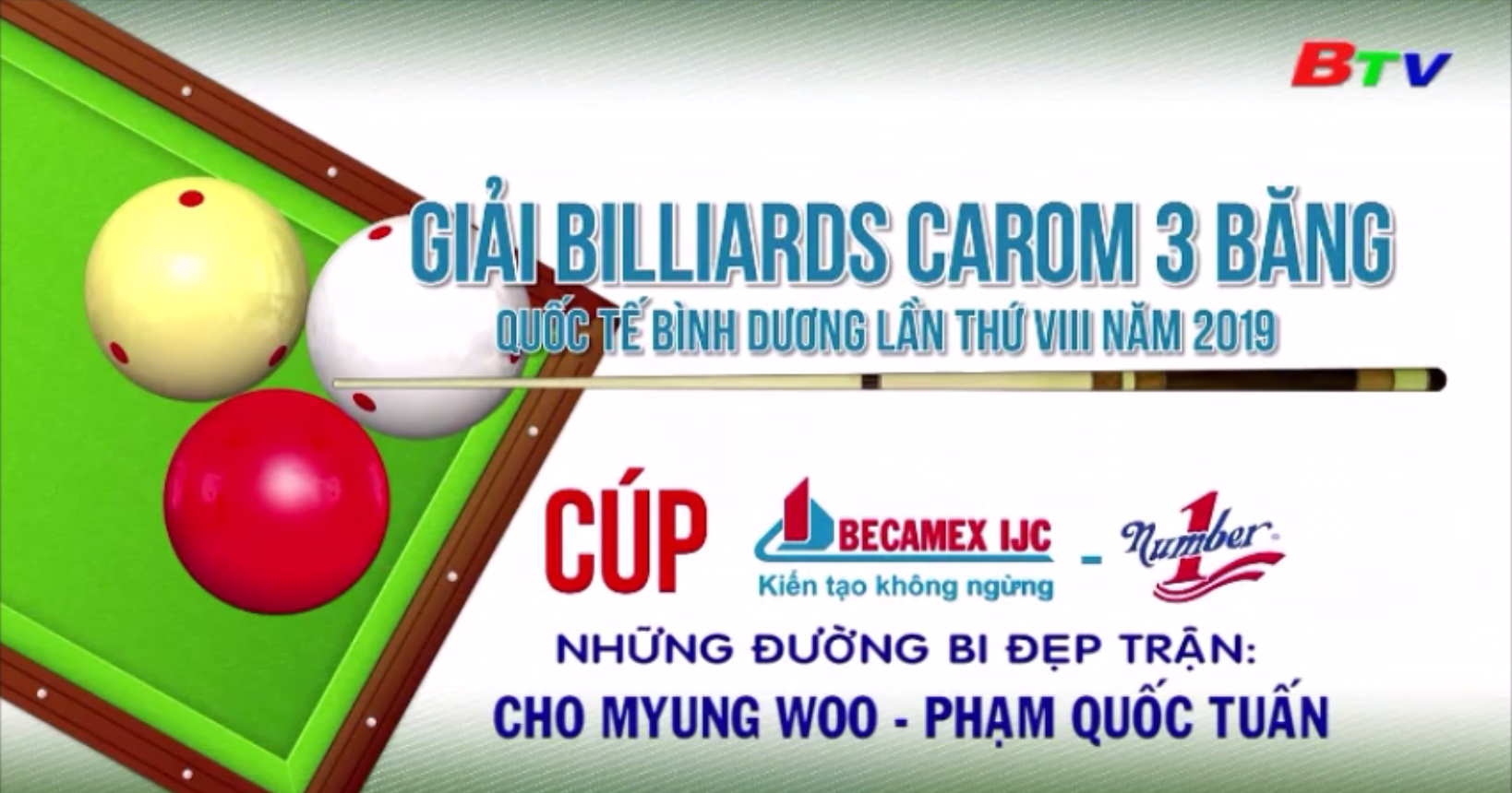 Giải Billiards Carom 3 băng Quốc tế Bình Dương lần VIII năm 2019 - Những đường bi đẹp trận Cho Myung Woo - Phạm Quốc Tuấn
