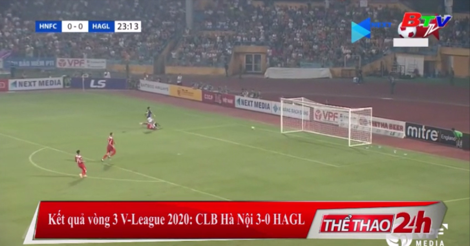 Kết quả vòng 3 V-League 2020 – CLB Hà Nội 3-0 HAGL