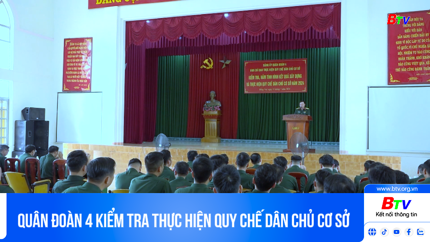 Quân đoàn 4 kiểm tra thực hiện Quy chế dân chủ cơ sở