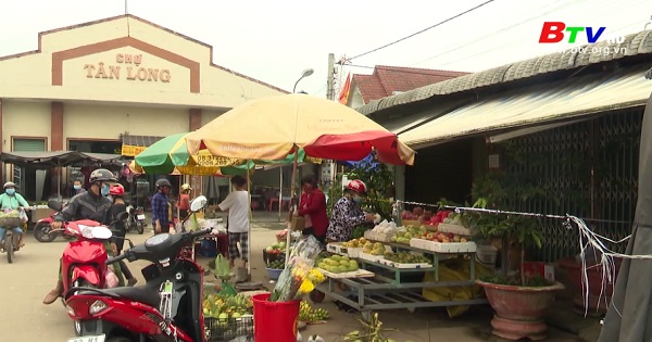 Chợ truyền thống Phú Giáo khi áp dụng Chỉ thị 15+