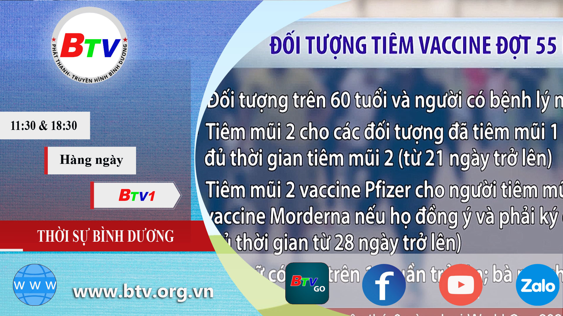 Đối tượng viêm vaccine đợt 55 năm 2021