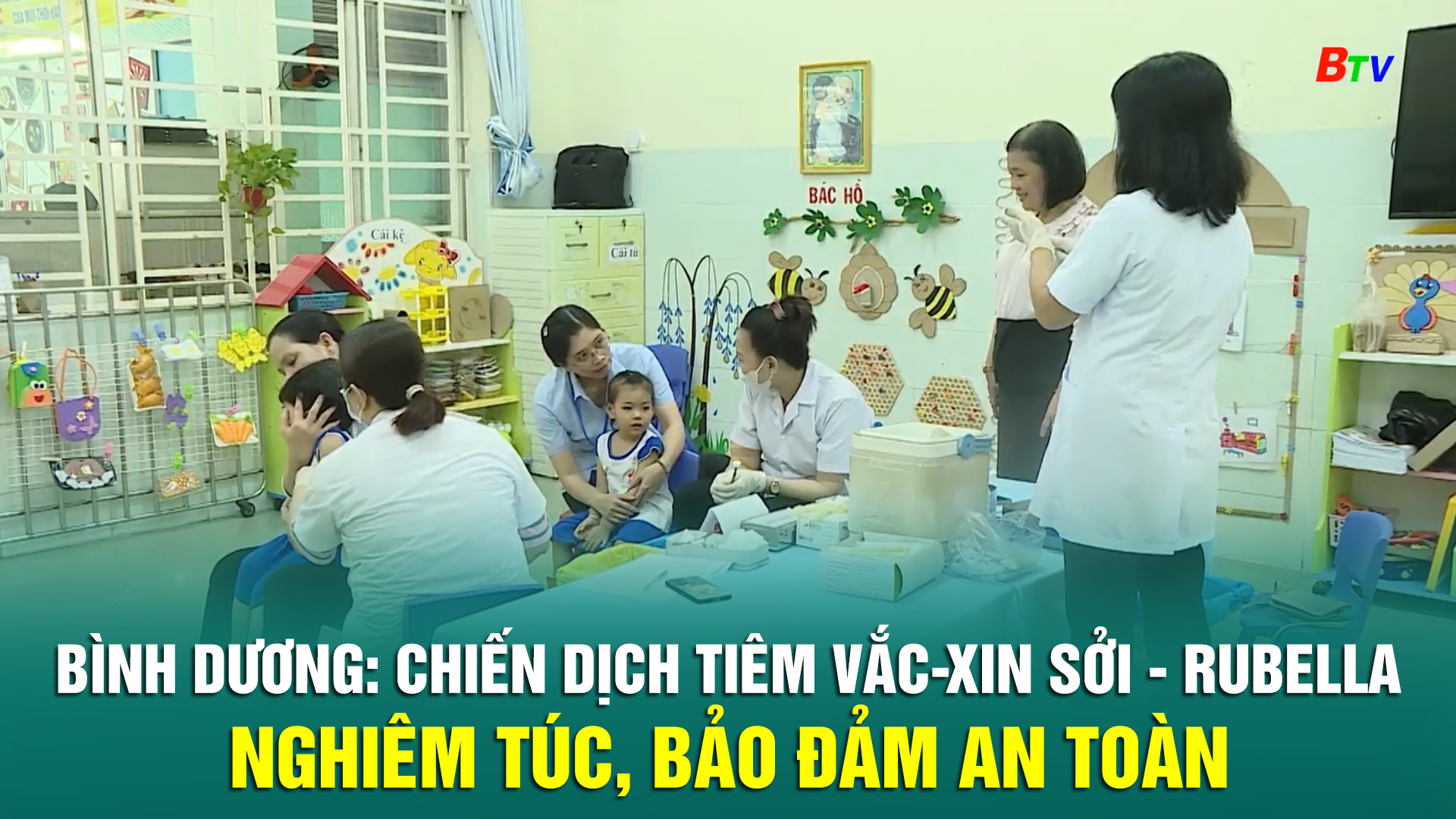 Bình Dương: Chiến dịch tiêm vắc-xin sởi - rubella nghiêm túc, bảo đảm an toàn