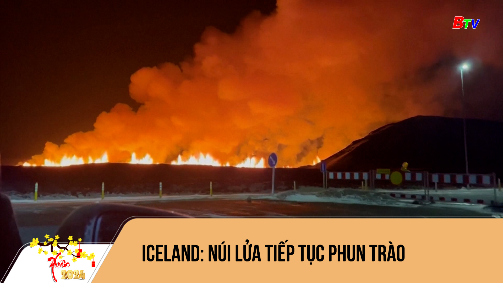 Iceland: núi lửa tiếp tục phun trào
