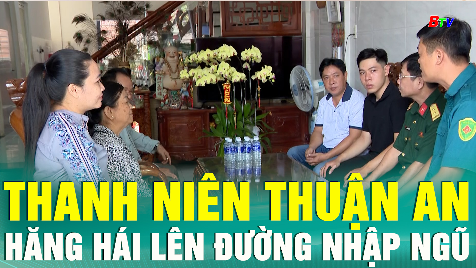 Thanh niên Thuận An hăng hái lên đường nhập ngũ