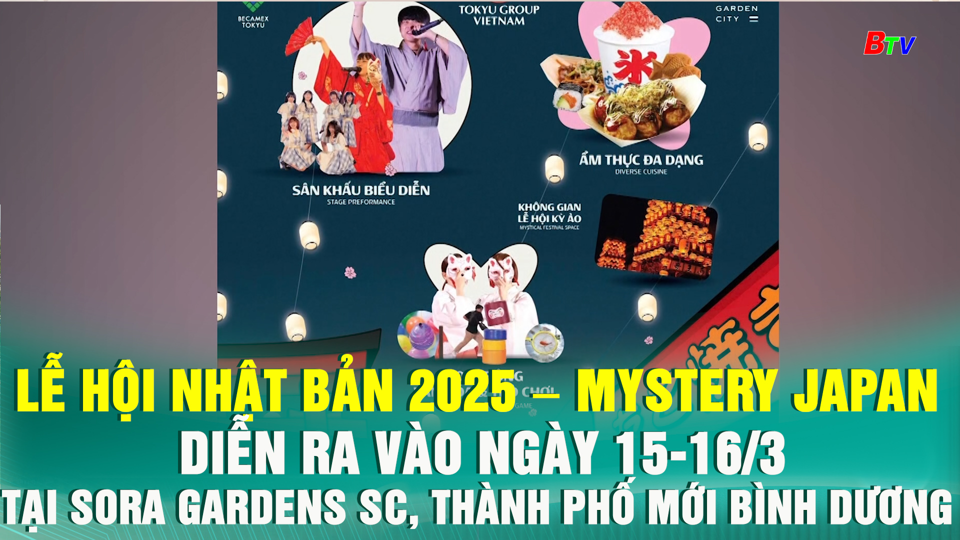 Lễ hội Nhật Bản 2025 – Mystery Japan diễn ra tại SORA gardens SC, Thành phố Mới Bình Dương	