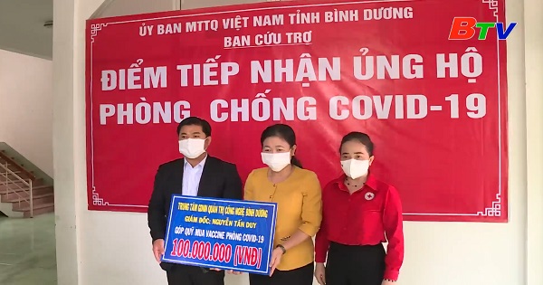 Bình Dương tiếp nhận thêm 1,5 tỷ đồng vào quỹ phòng, chống COVID-19