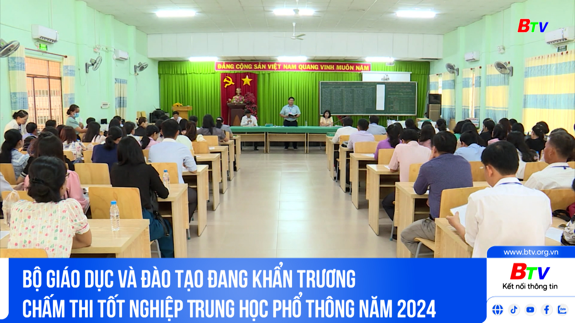 Bộ Giáo dục và Đào tạo đang khẩn trương chấm thi tốt nghiệp Trung học phổ thông năm 2024