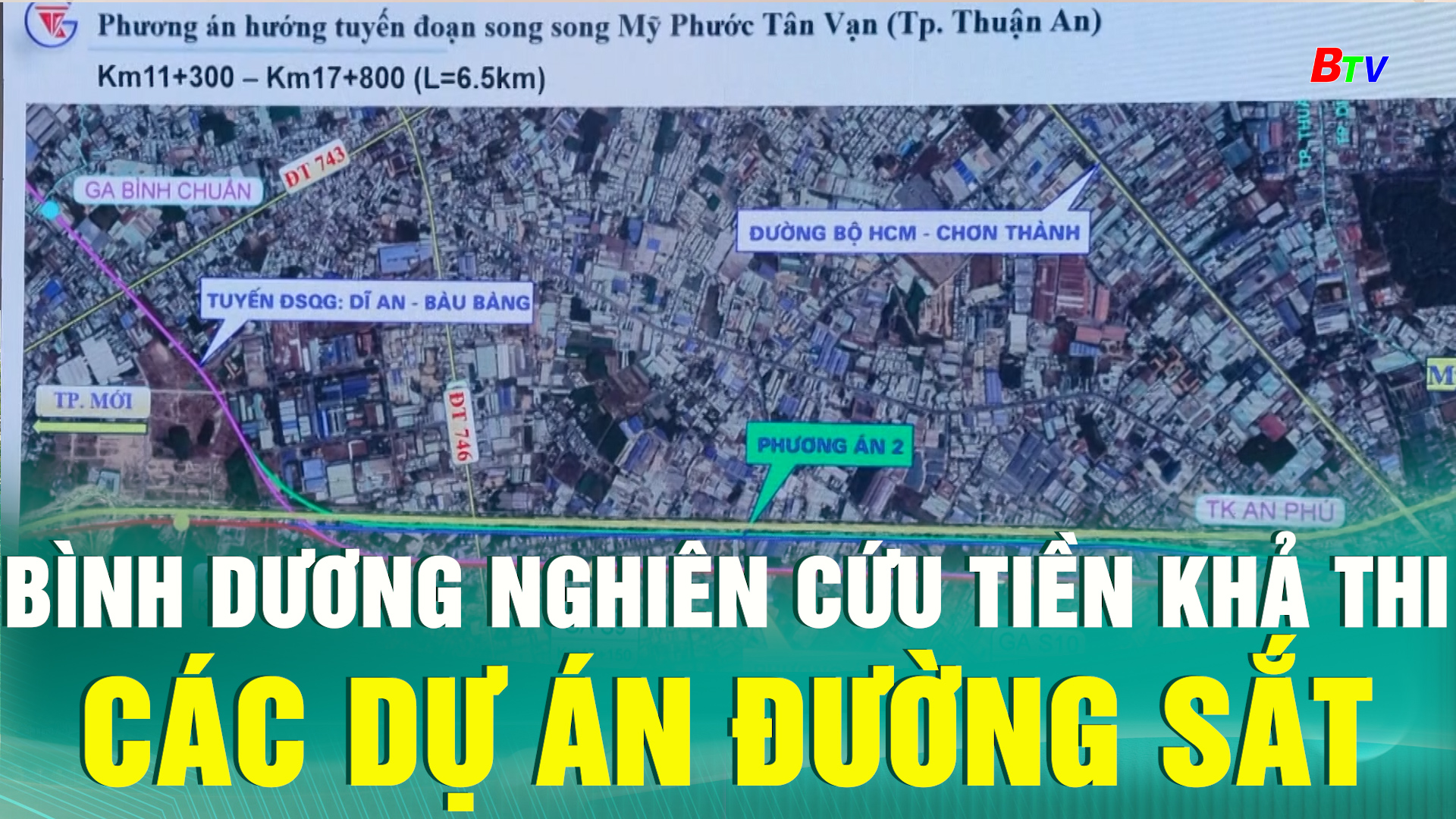 Bình Dương nghiên cứu tiền khả thi các dự án đường sắt