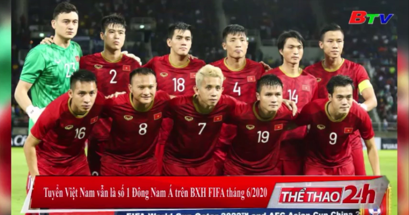 Tuyển Việt Nam vẫn là số 1 Đông Nam Á trên BXH FIFA tháng 6 năm 2020