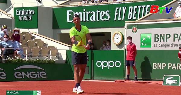 Rafael Nadal vào bán kết Giải Quần vợt Pháp mở rộng 2021