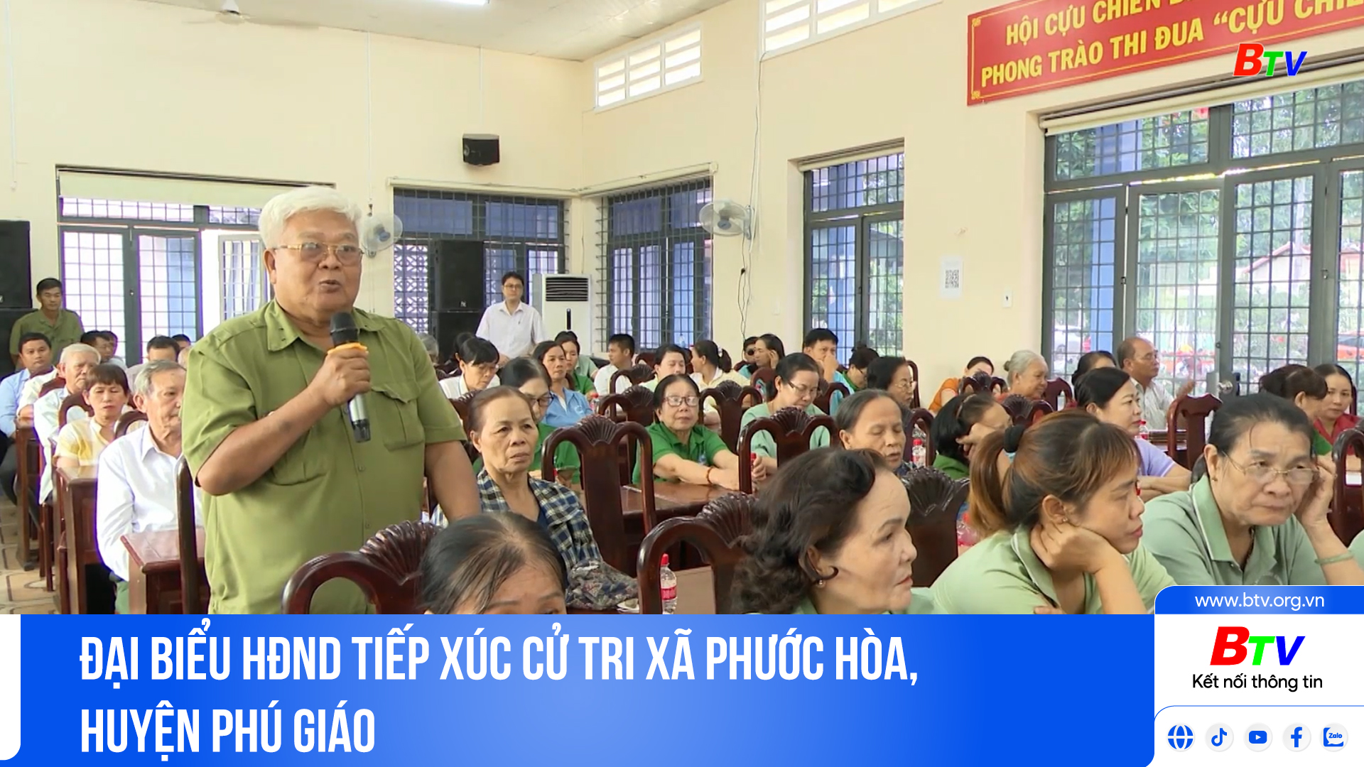 Đại biểu HĐND tiếp xúc cử tri xã Phước Hòa, huyện Phú Giáo