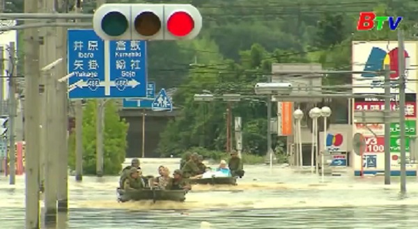 Số người thiệt mạng do mưa lũ tại Nhật Bản tăng nhanh