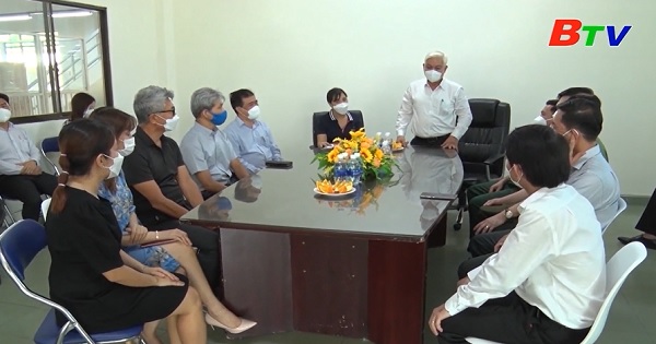 Đoàn công tác tỉnh ủy thăm các doanh nghiệp tại Thị xã Bến Cát