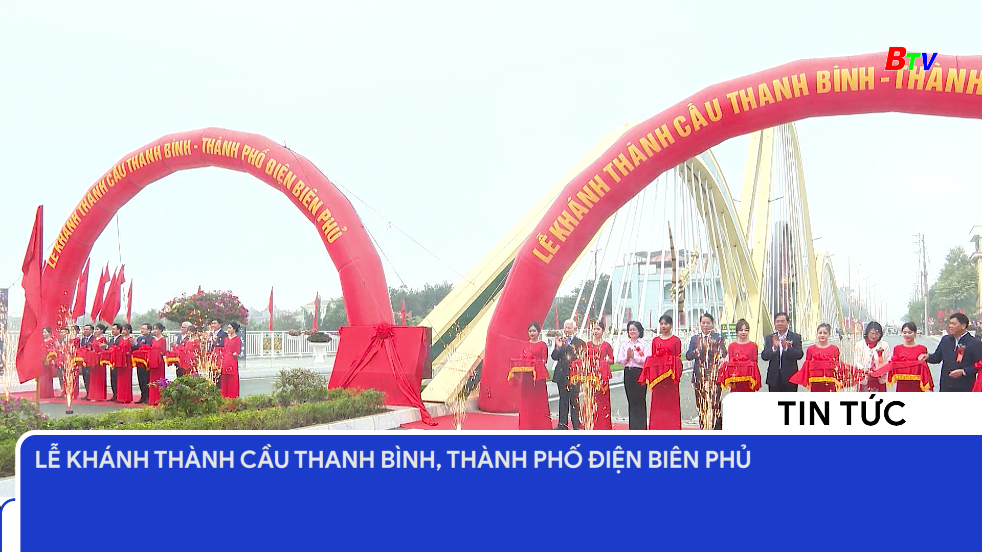 Lãnh đạo tỉnh Bình Dương tham dự Lễ khánh thành Cầu Thanh Bình, thành phố Điện Biên Phủ