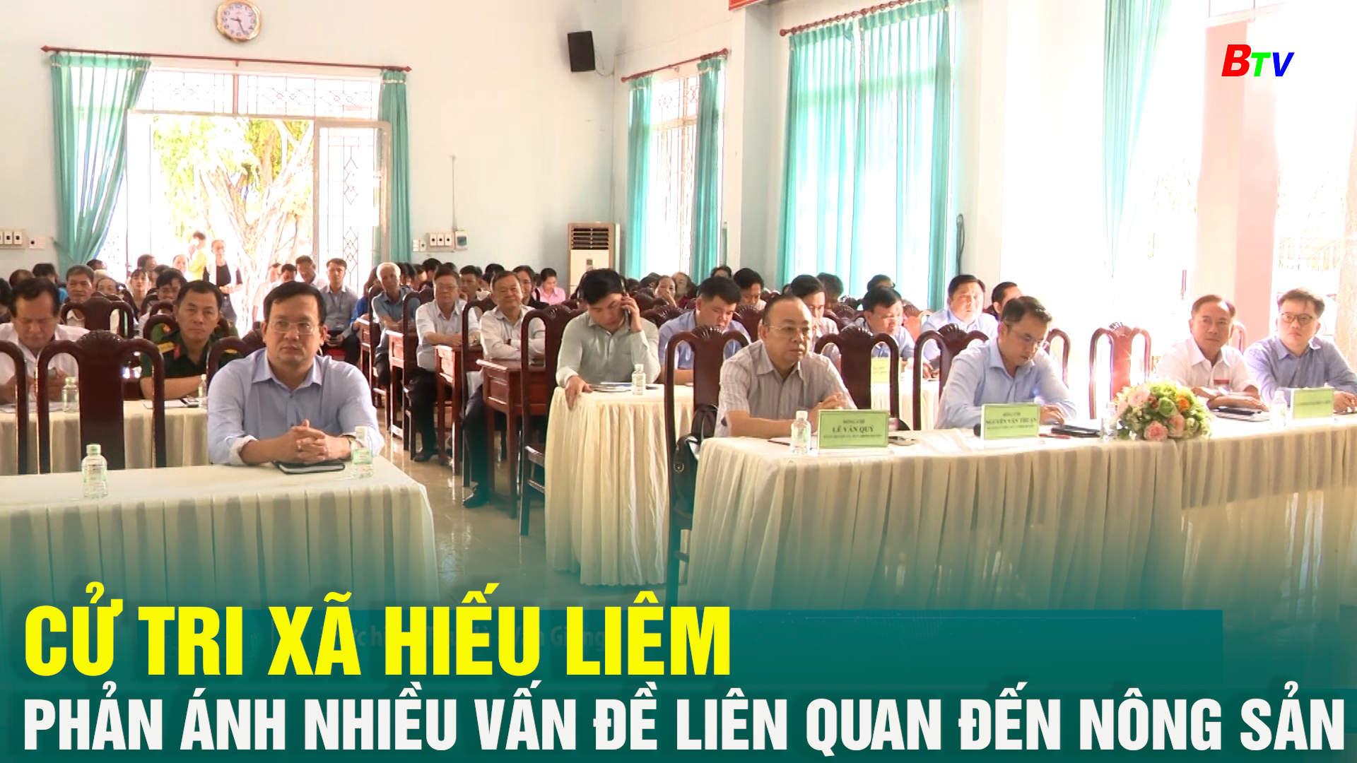 Cử tri xã Hiếu Liêm phản ánh nhiều vấn đề liên quan đến nông sản	