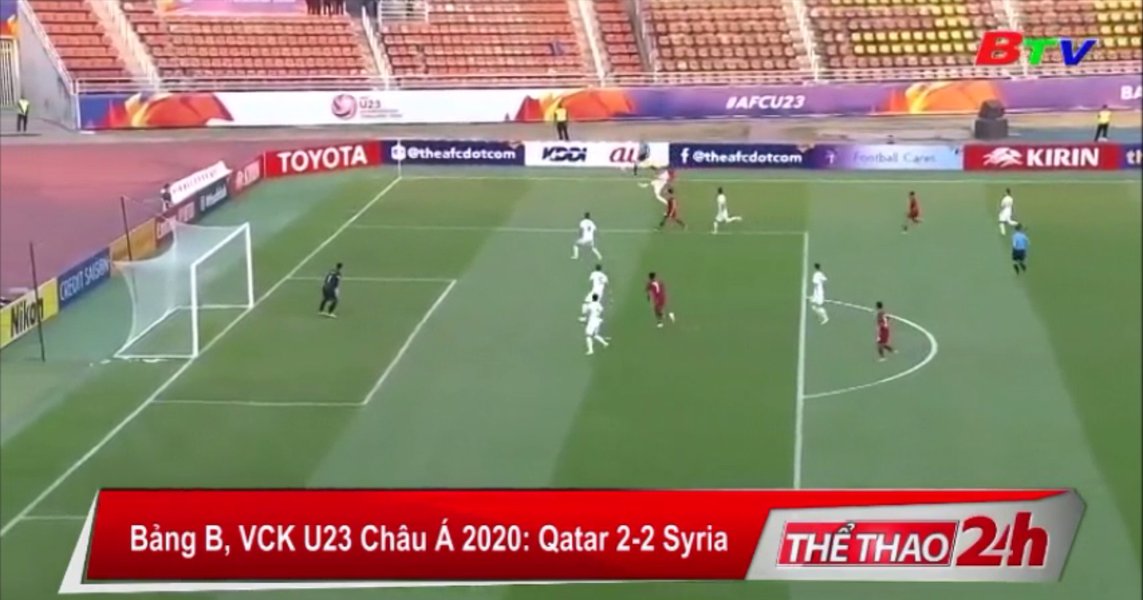 Bảng B, VCK U23 châu Á 2020 – Qatar 2-2 Syria