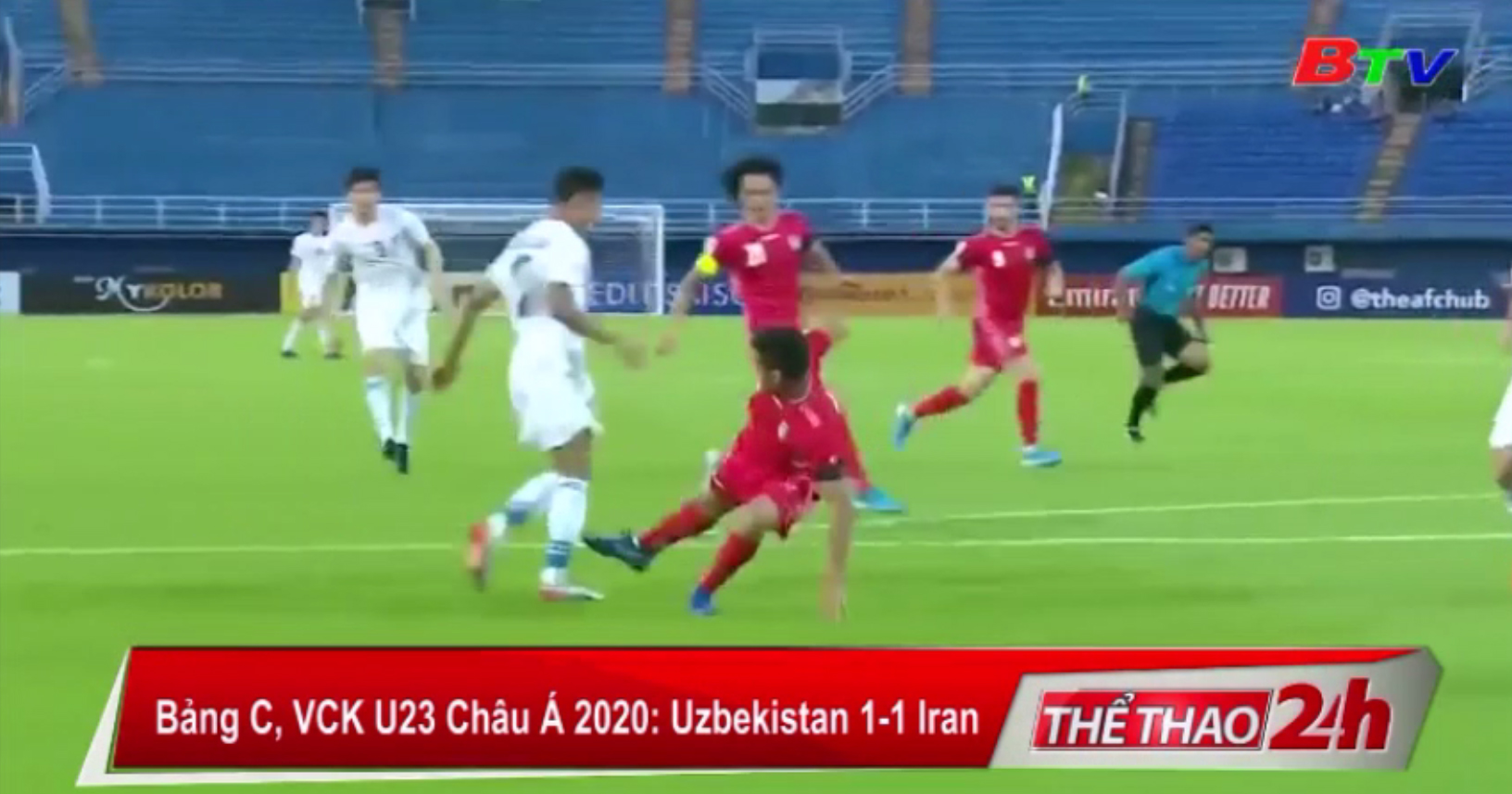 Bảng C, VCK U23 châu Á 2020 – Uzbekistan 1-1 Iran