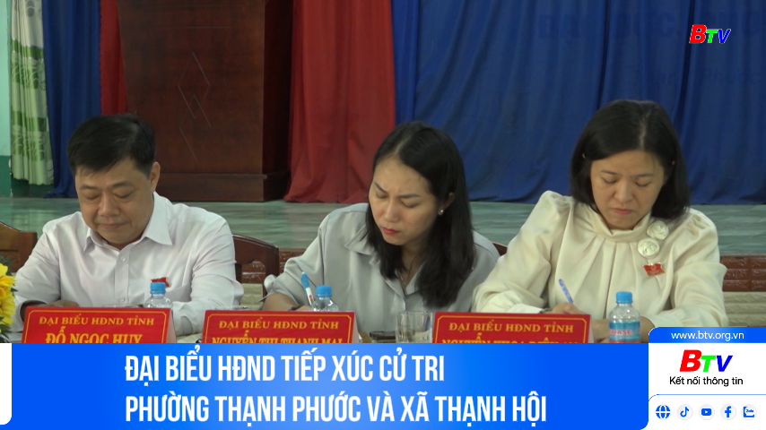 Đại biểu HĐND tiếp xúc cử tri phường Thạnh Phước và xã Thạnh Hội