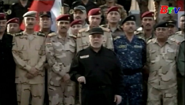 Thủ tướng Iraq chính thức tuyên bố chiến thắng IS ở Mosul
