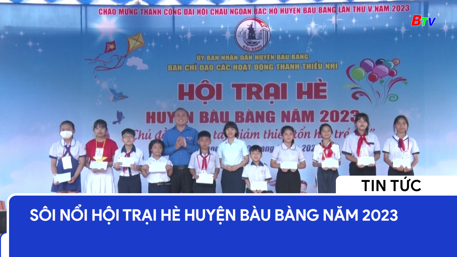 Sôi nổi hội trại hè huyện Bàu Bàng năm 2023