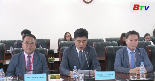 Lãnh đạo HĐND tỉnh Bình Dương tiếp đoàn Đại biểu HĐND Tp.DAEJEON - Hàn Quốc
