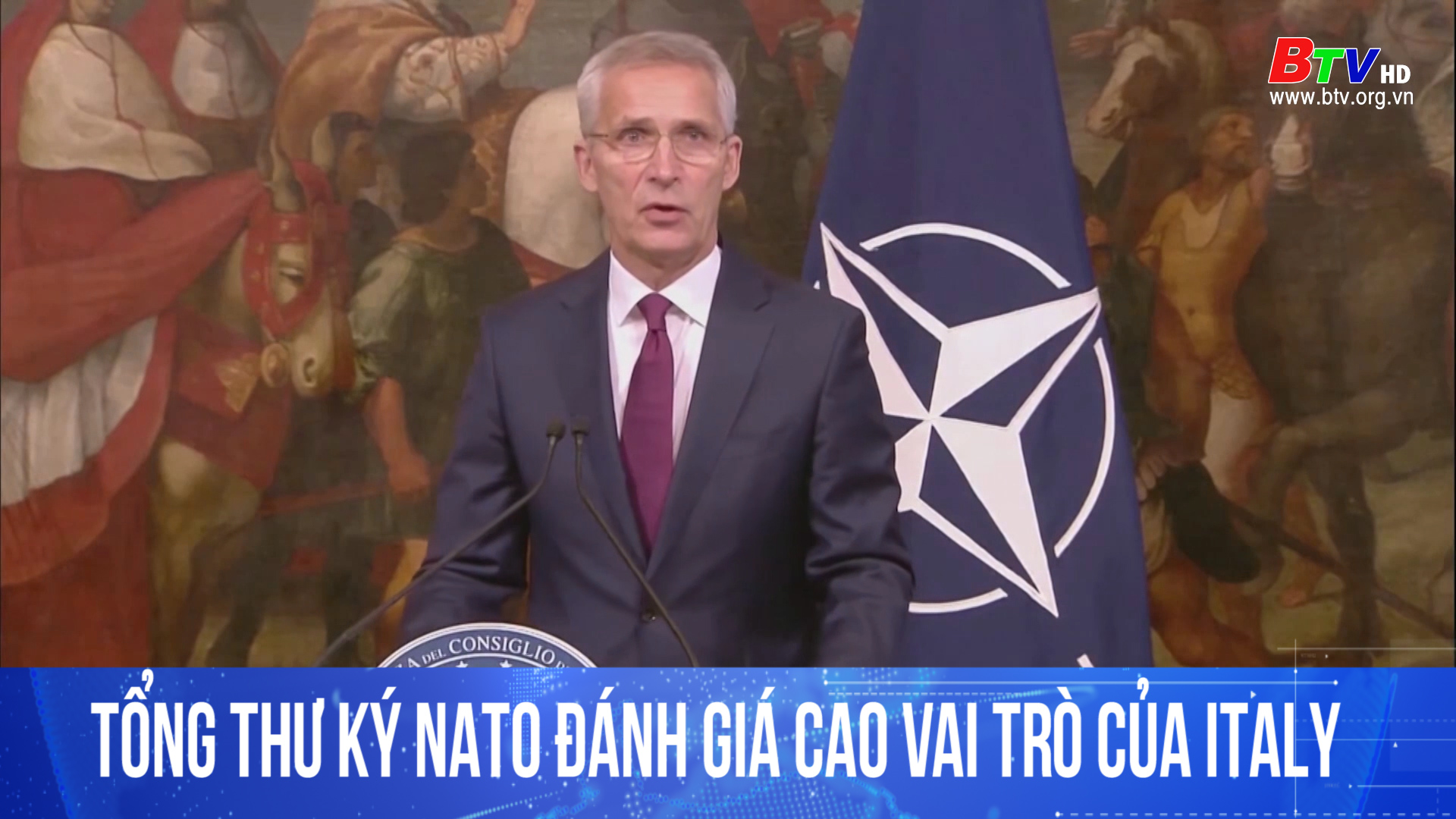 Tổng thu ký NATO đánh giá cao vai trò của Italy