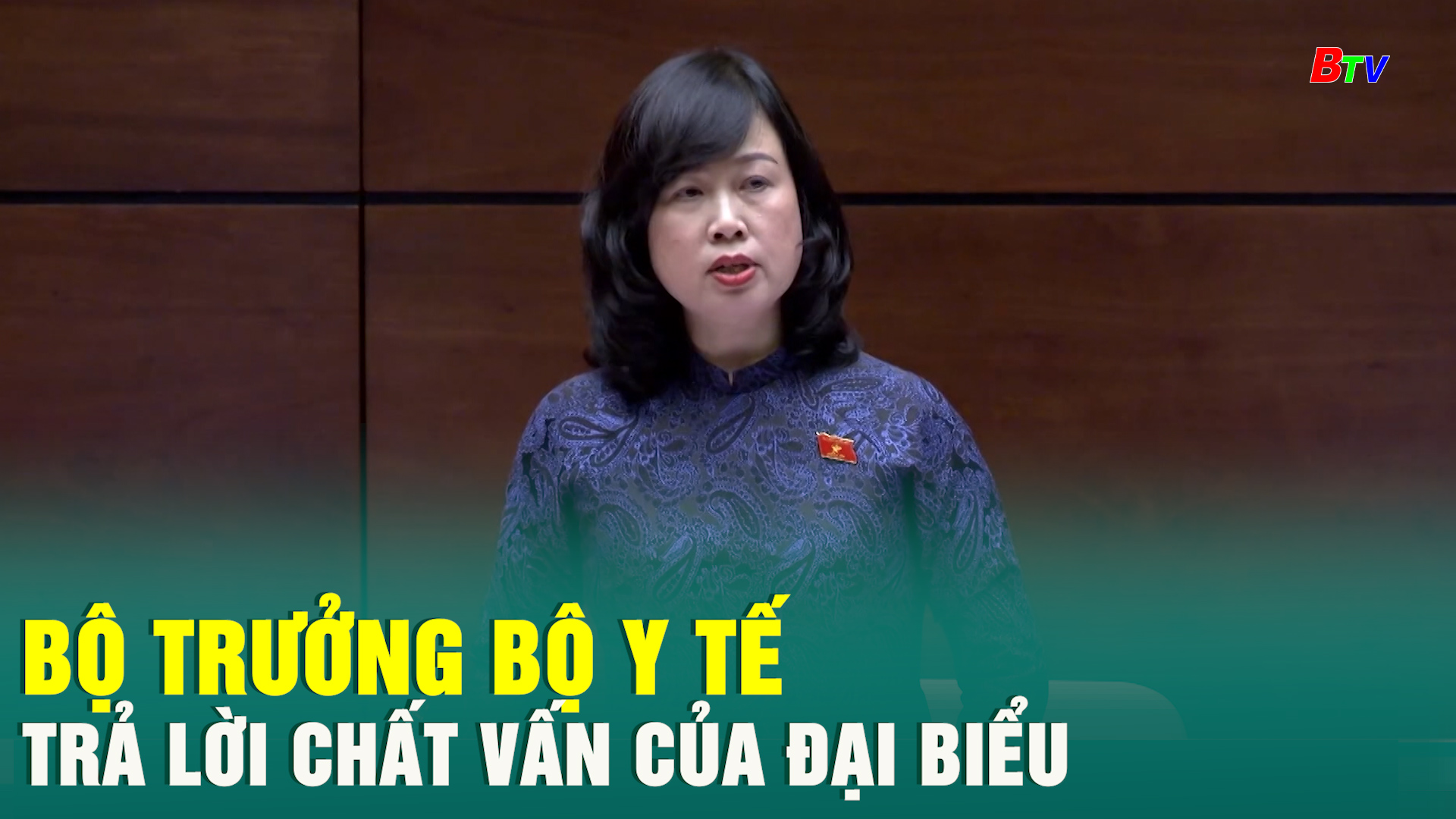 Bộ trưởng Bộ Y tế trả lời chất vấn của đại biểu