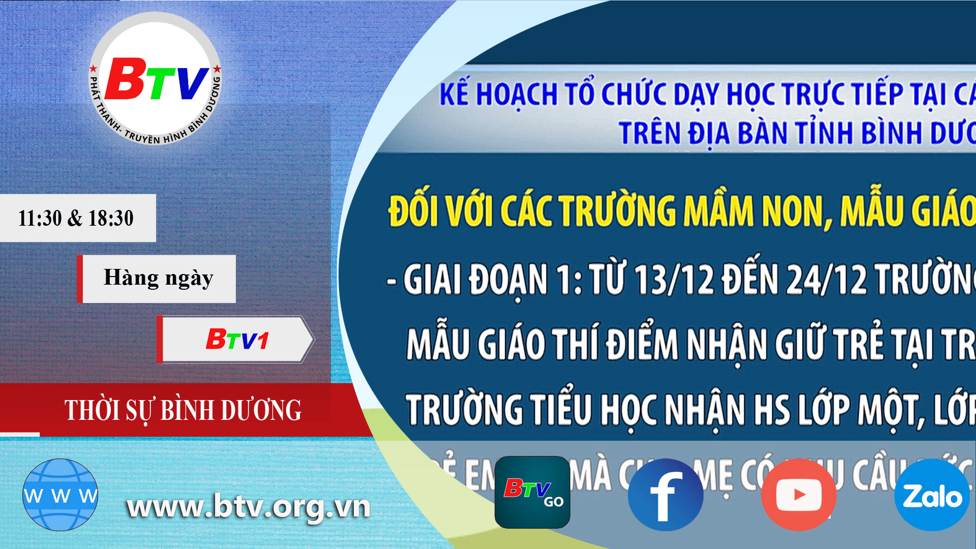 Kế hoạch tổ chức dạy học trực tiếp tại các cơ sở giáo dục trên địa bàn tỉnh Bình Dương