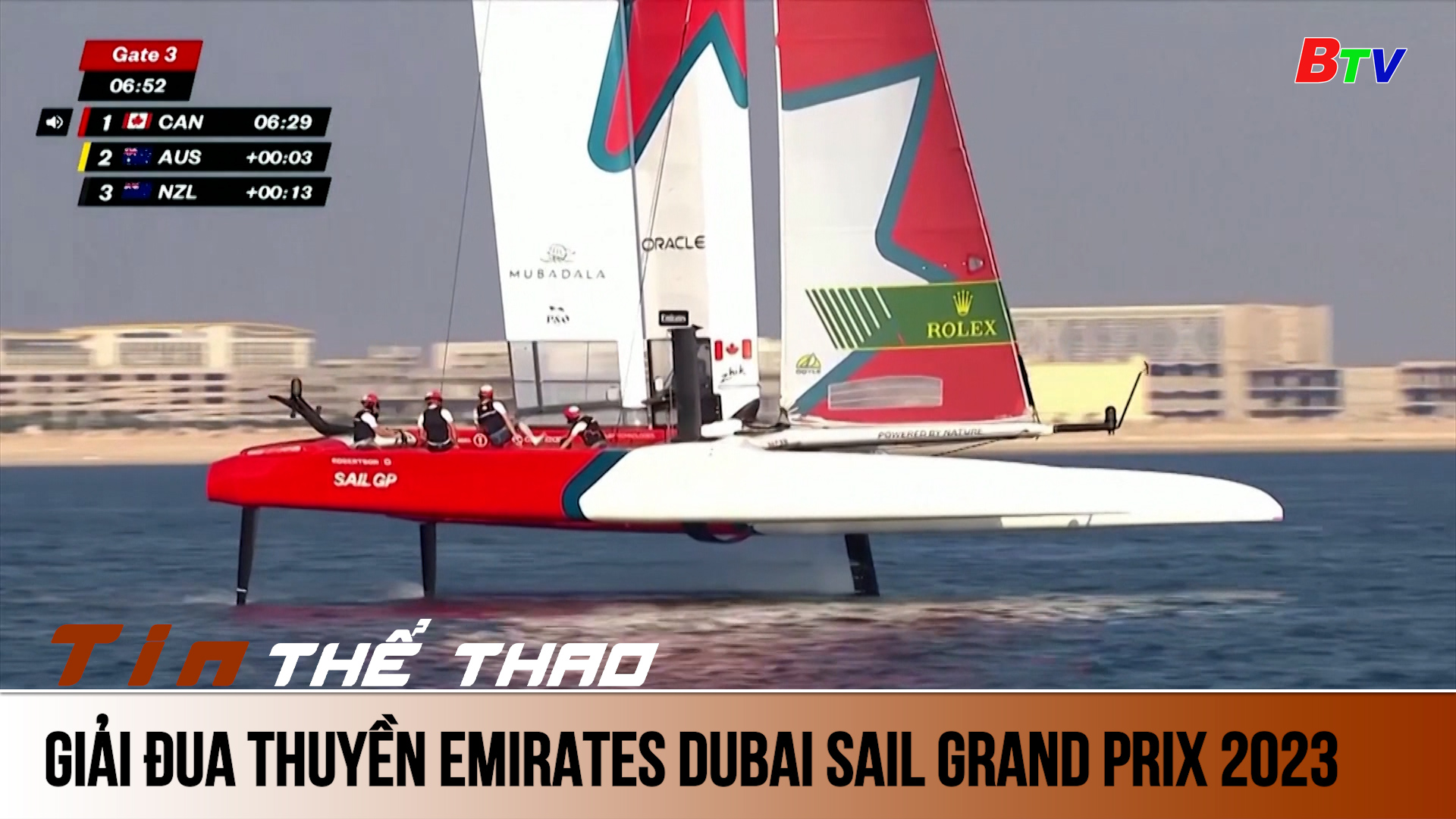 Giải đua thuyền Emirates Dubai Sail Grand Prix 2023 | Tin Thể thao 24h