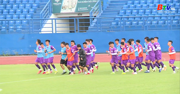 Đội tuyển U23 Việt Nam sau 1 tuần rèn quân tại Bình Dương