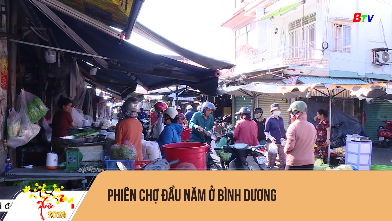 Phiên chợ đầu năm ở Bình Dương