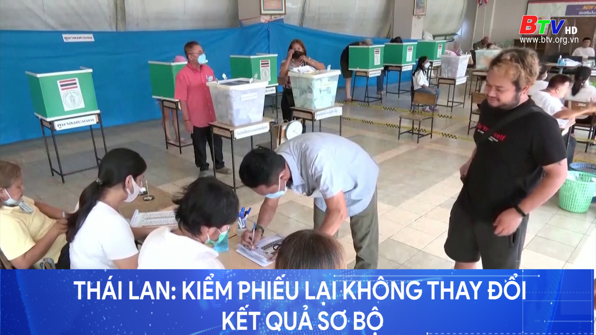Thái Lan - kiểm phiếu lại không thay đổi kết quả sơ bộ	
