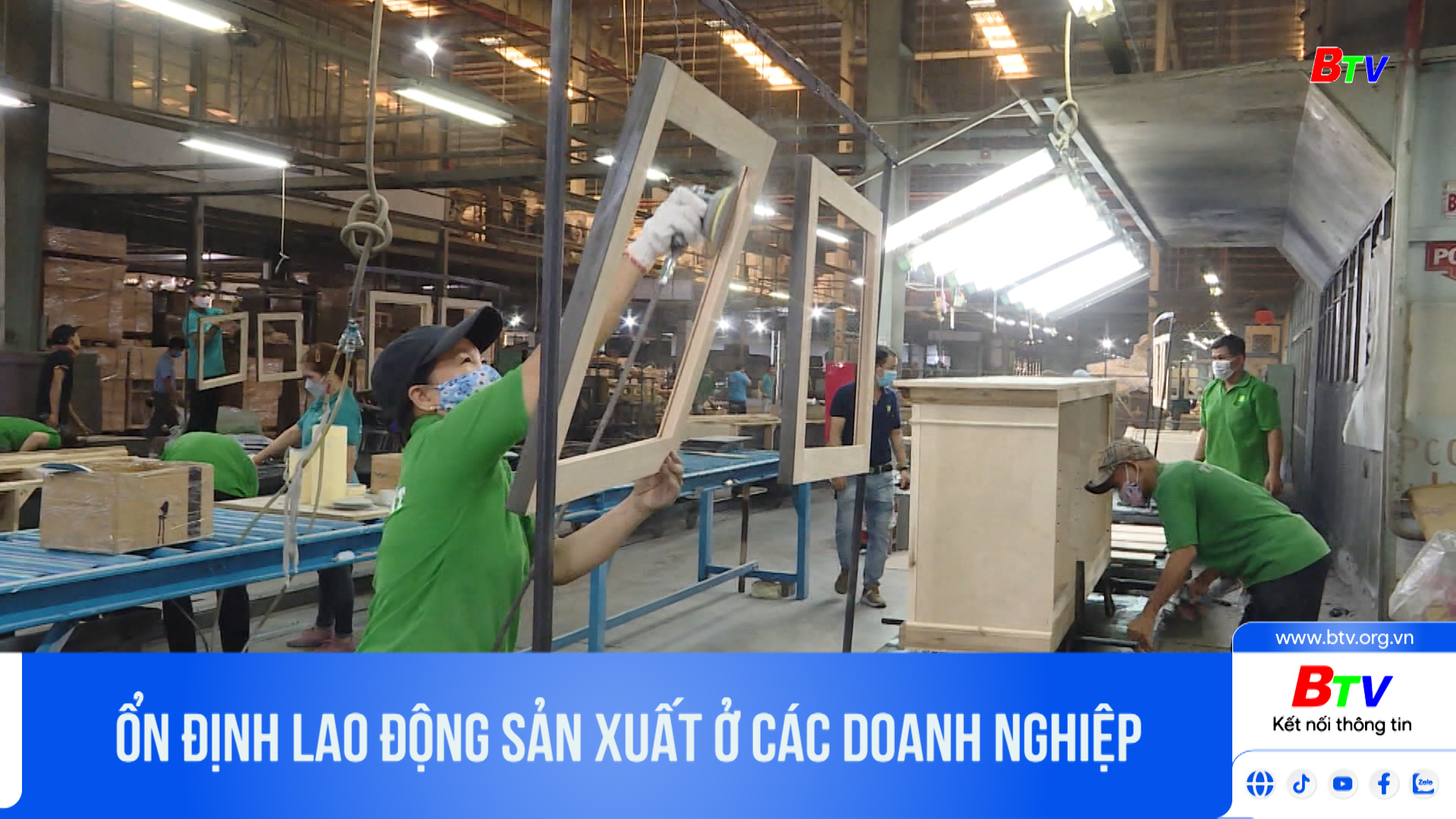 Ổn định lao động sản xuất ở các doanh nghiệp	