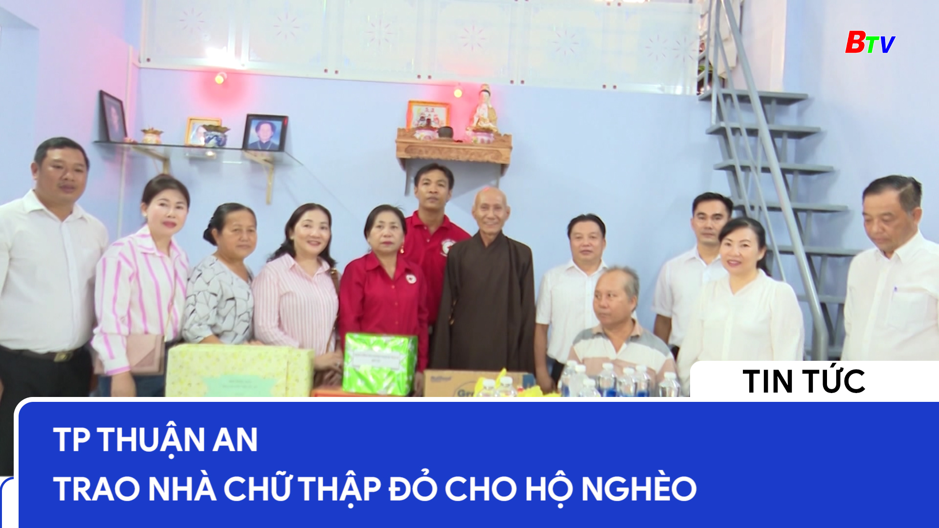 Tp Thuận An trao nhà chữ thập đỏ cho hộ nghèo