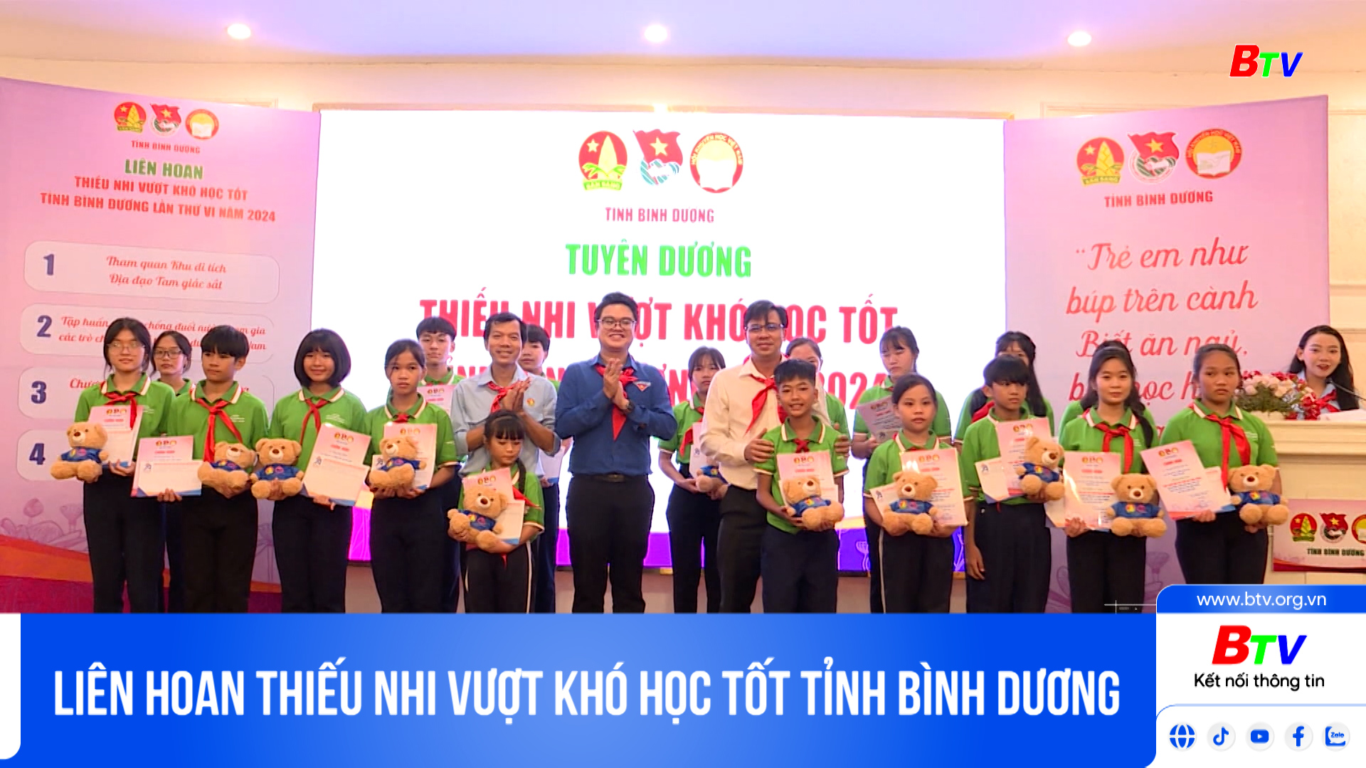 Liên hoan Thiếu nhi vượt khó học tốt tỉnh Bình Dương