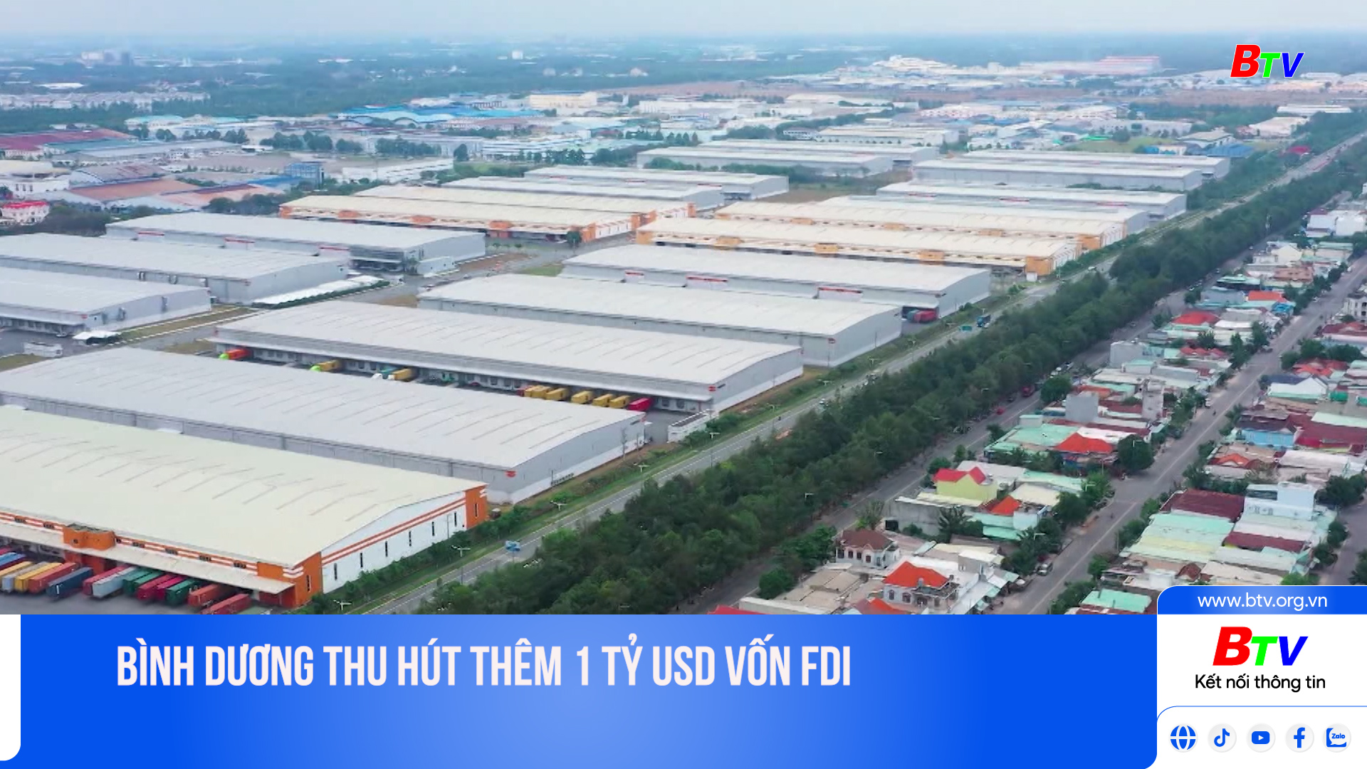 Bình Dương thu hút thêm 1 tỷ USD vốn FDI