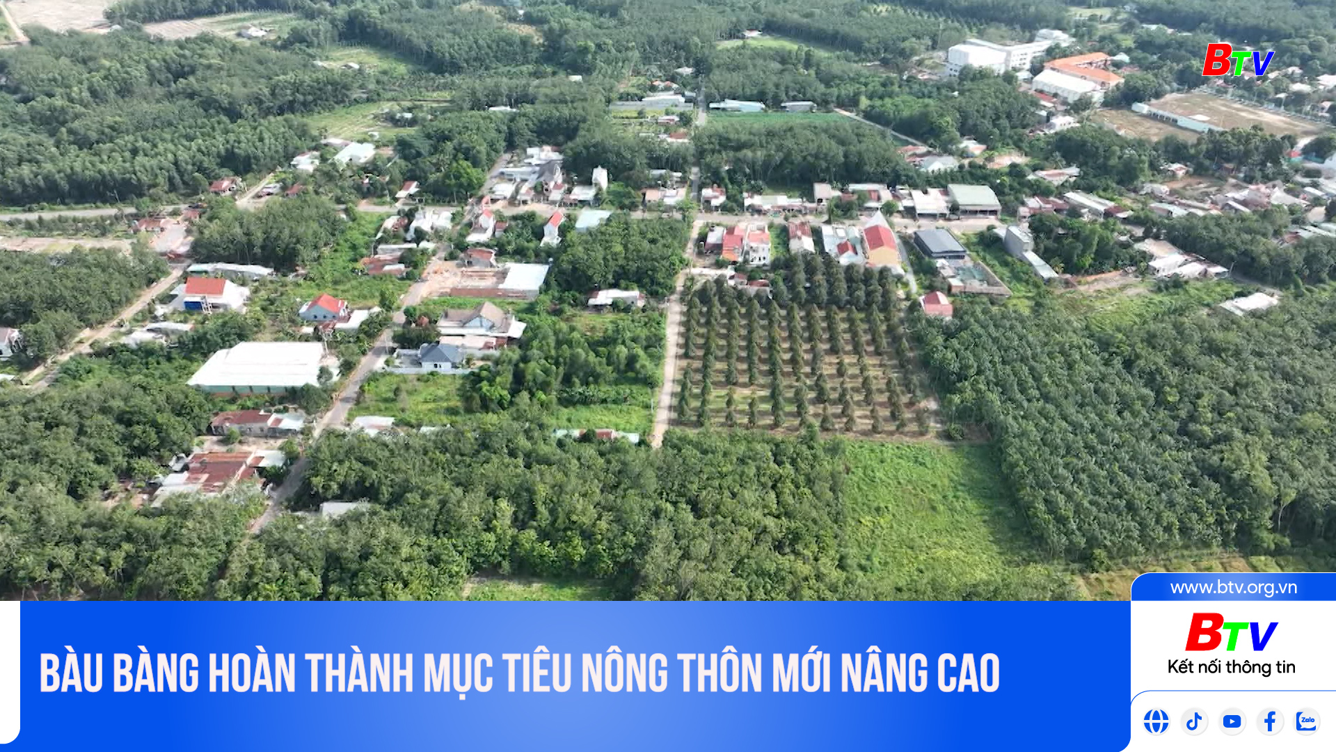 Bàu Bàng hoàn thành mục tiêu nông thôn mới nâng cao