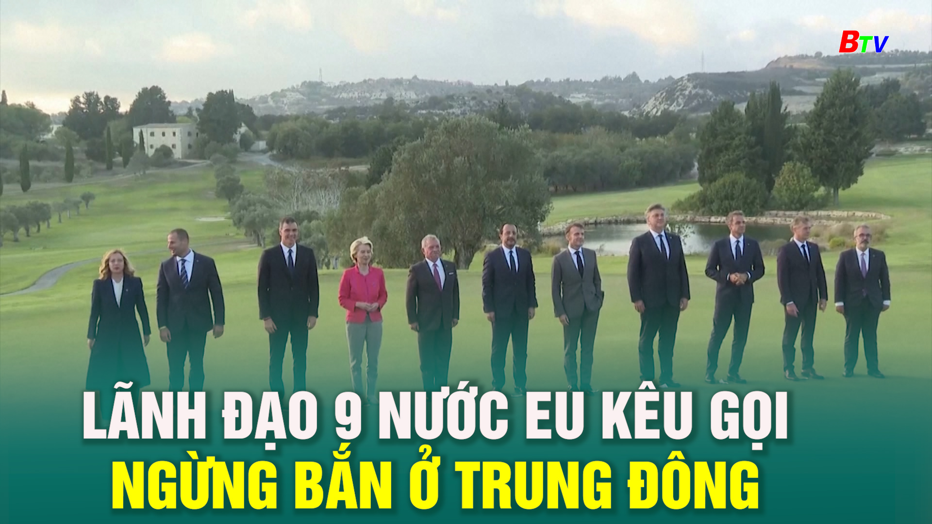 Lãnh đạo 9 nước EU kêu gọi ngừng bắn ở Trung Đông