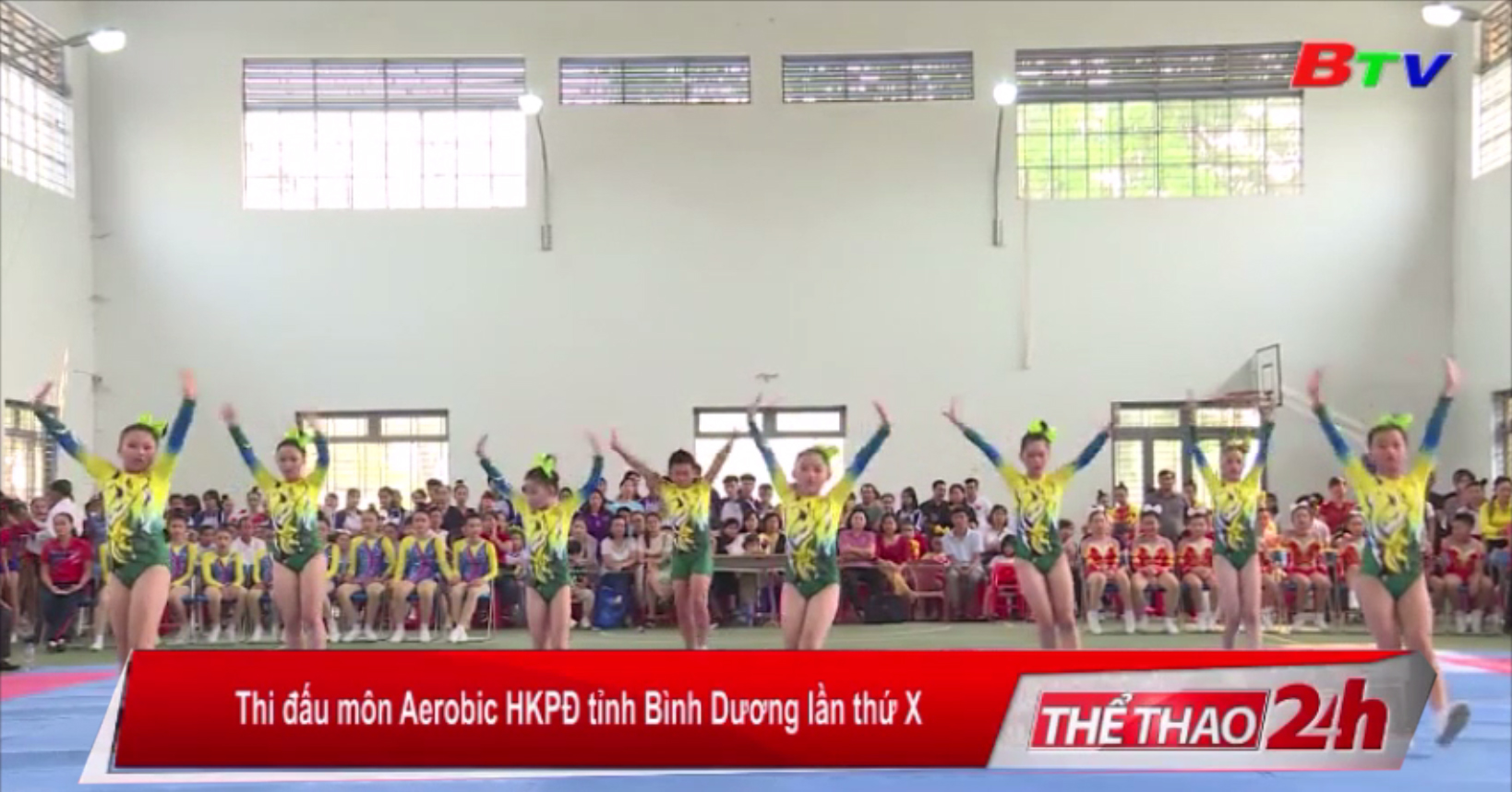Thi đấu môn Aerobic Hội khỏe Phù Đổng tỉnh Bình Dương lần thứ X