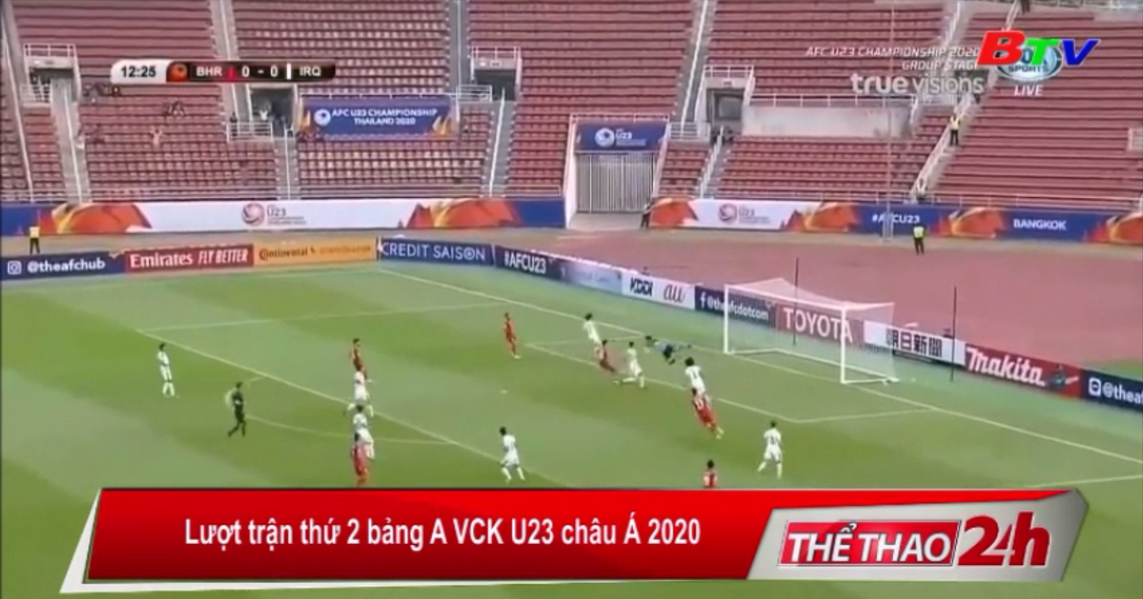 Lượt trận thứ 2 bảng A VCK U23 châu Á 2020