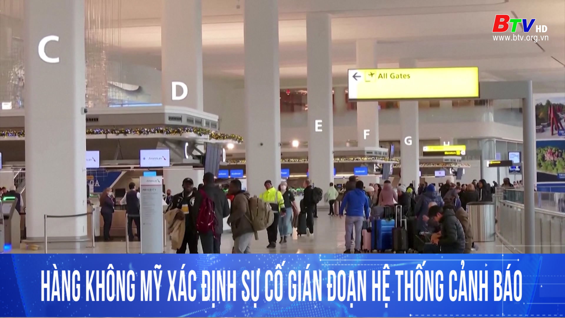 Hàng không Mỹ xác định sự cố gián đoạn hệ thống cảnh báo