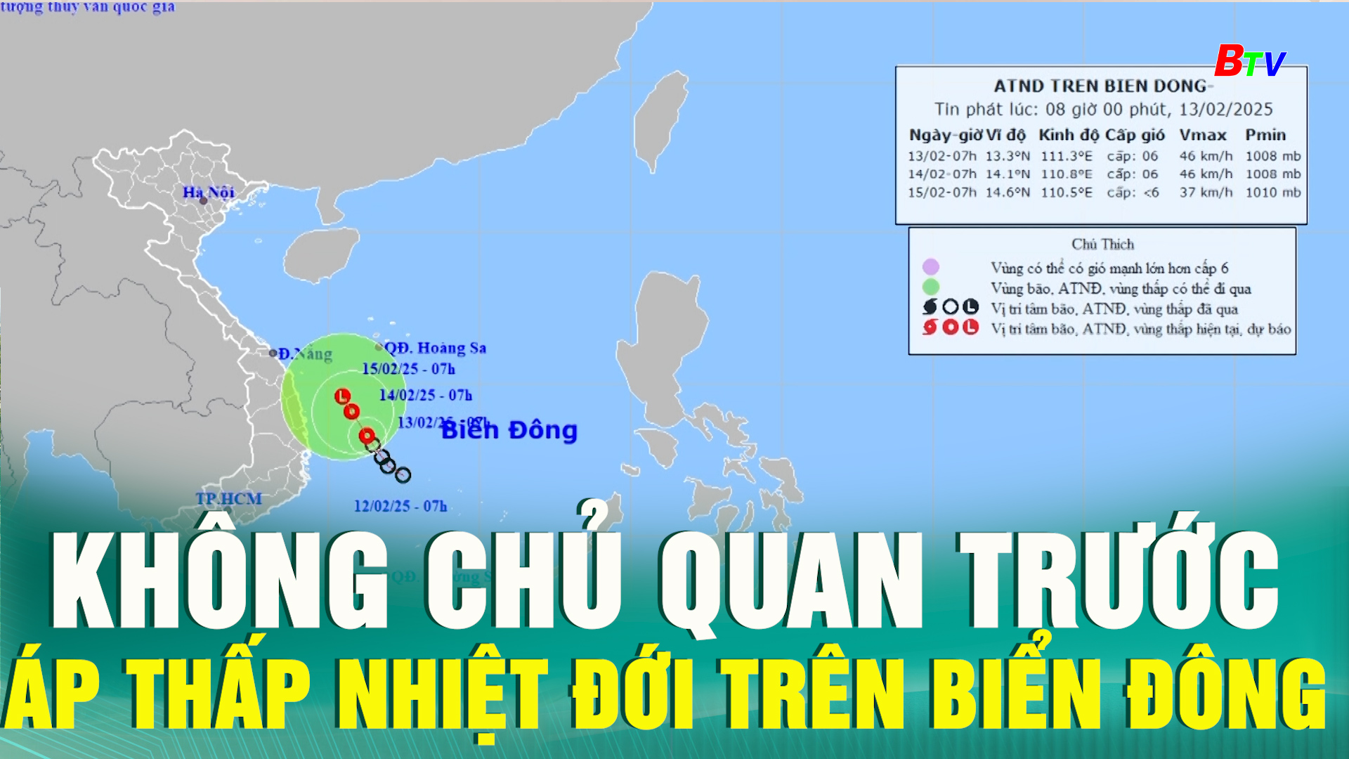 Không chủ quan trước áp thấp nhiệt đới trên biển Đông